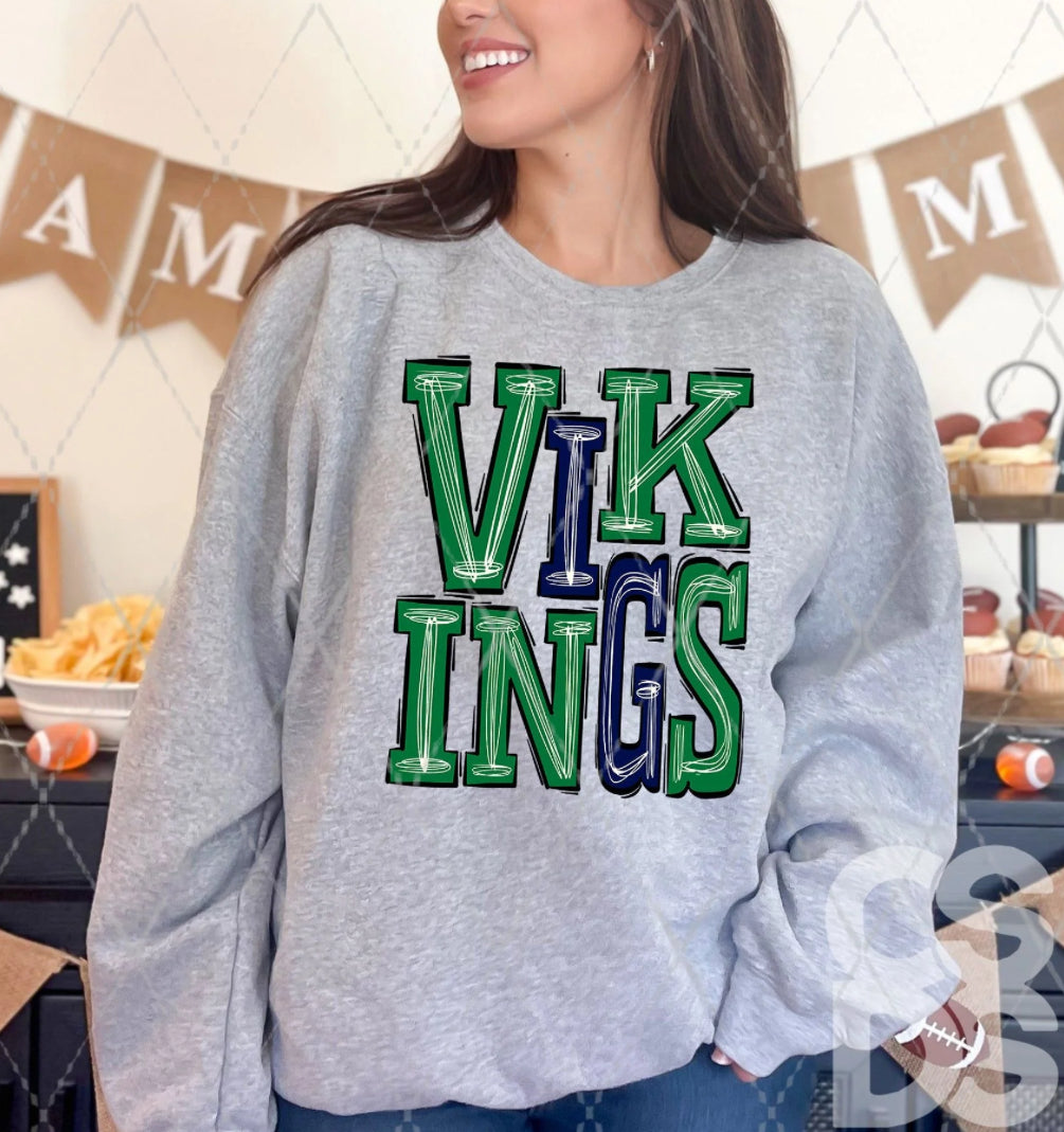 Vikings Blue and Green