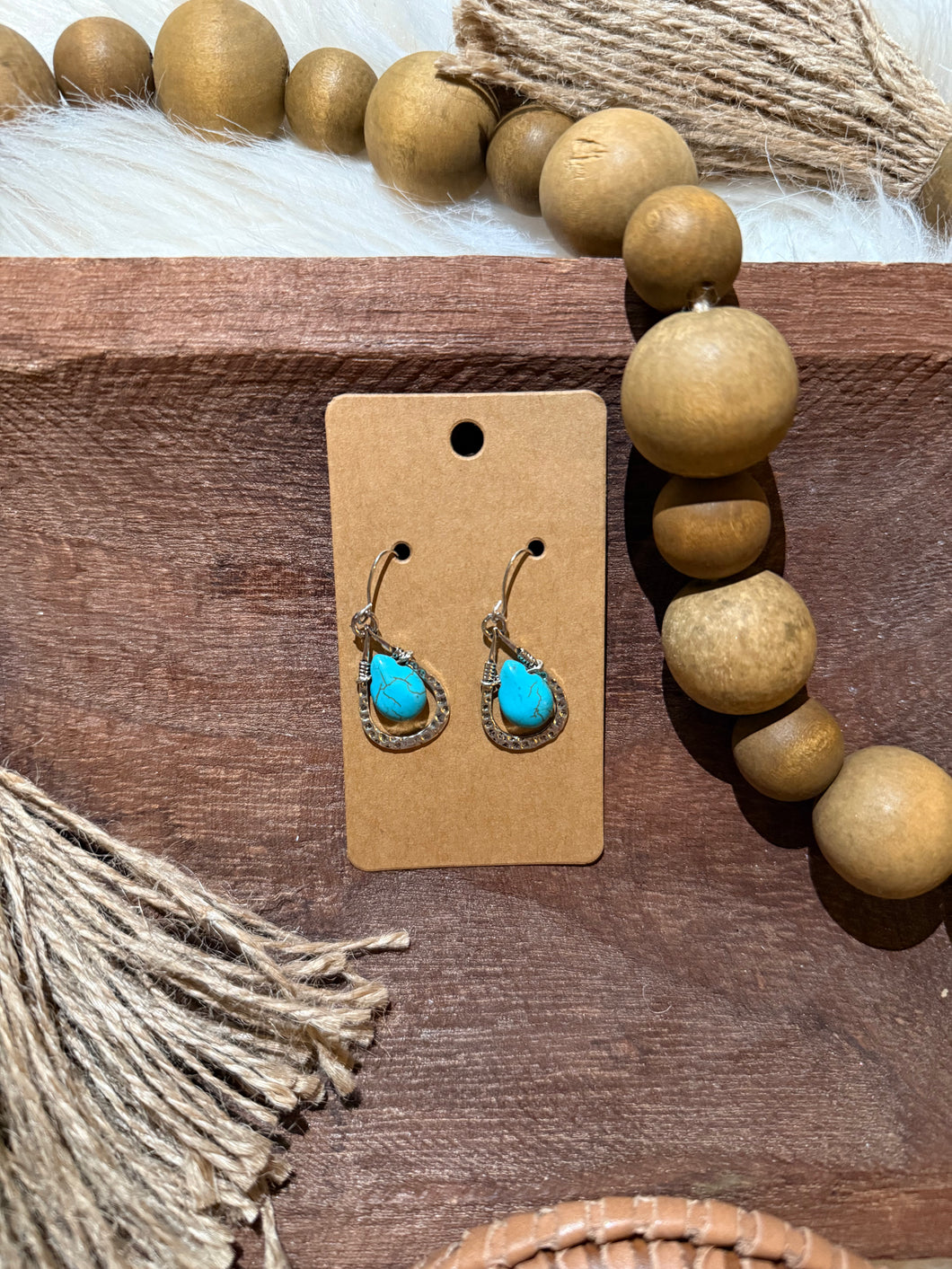 Turquoise Teardrop Earrings