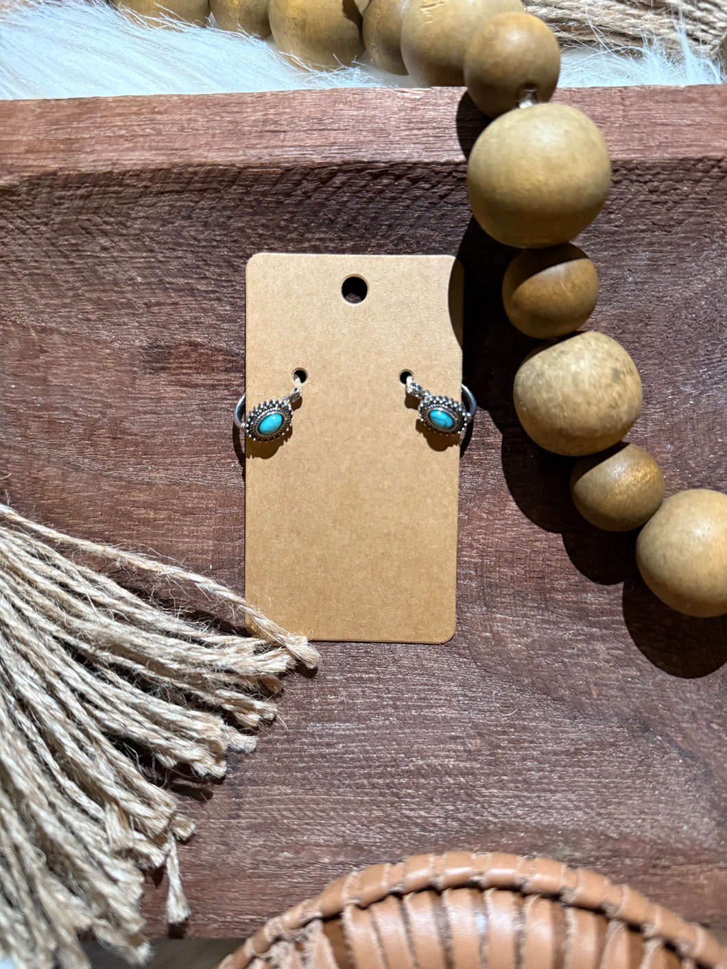Small Turquoise Teardrop Earrings