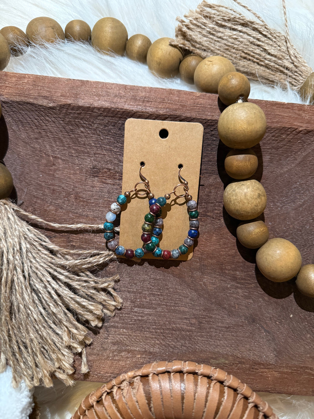 Large Colorful Hoop Earrings