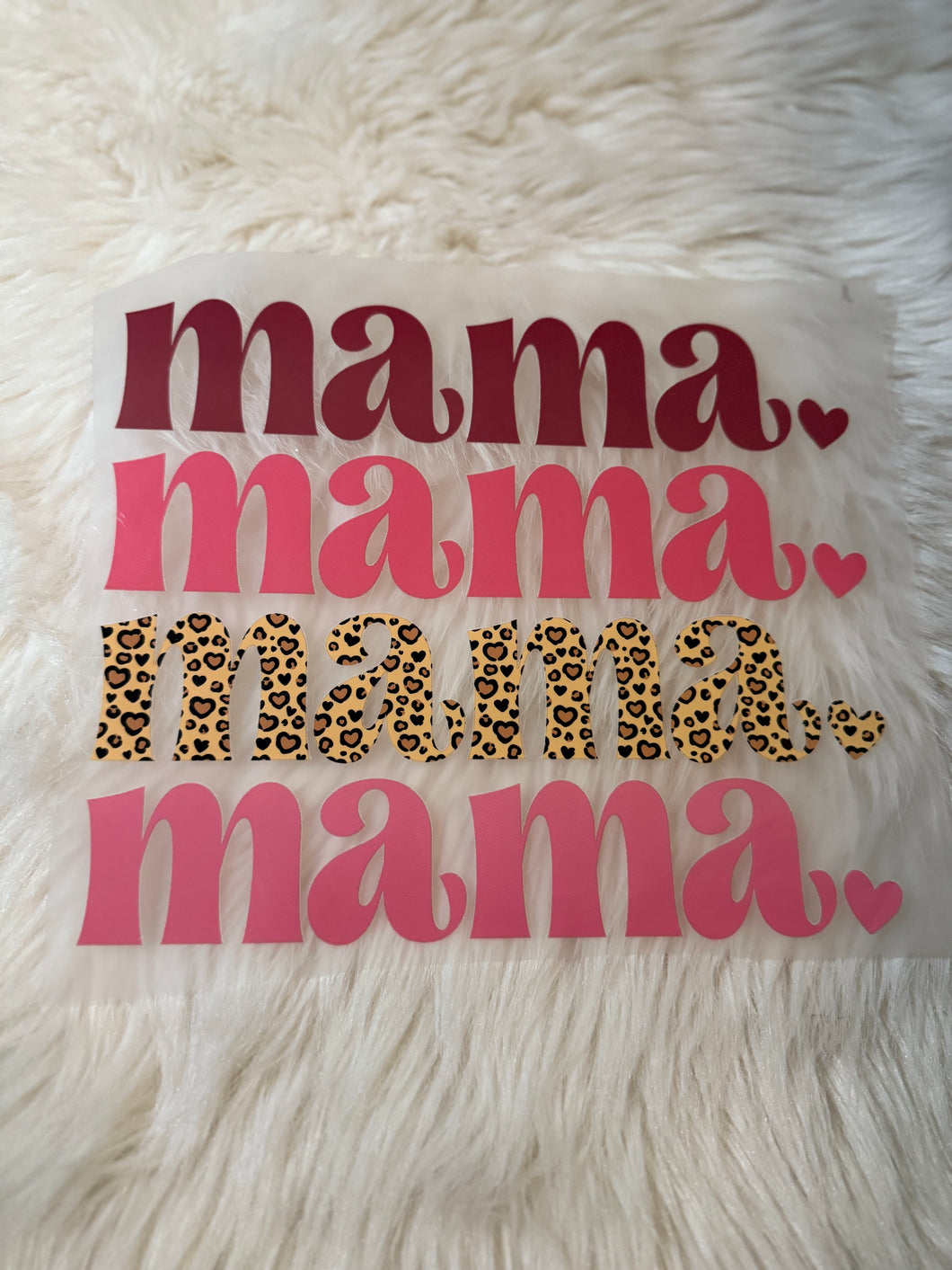 Pink/Purple Leopard Mama