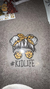 Toddler` Leoaprd #Kid Life Skull