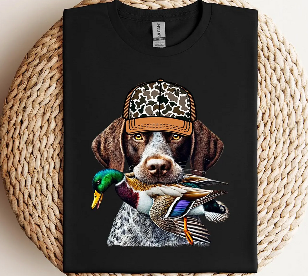 Dog with Duck