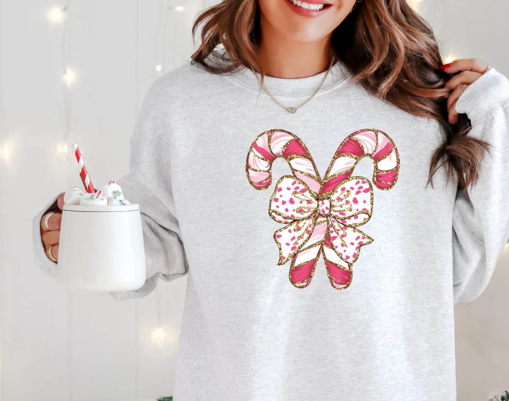 Candy Cane Bows